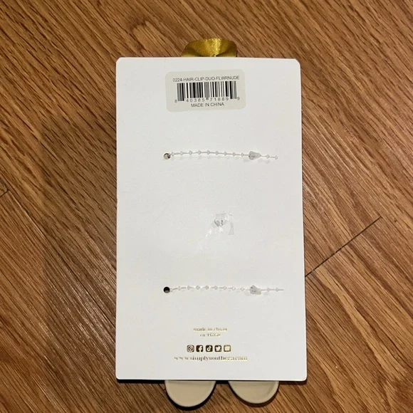 Duo Hair Clip, Flower Nude - Picture 3 of 4